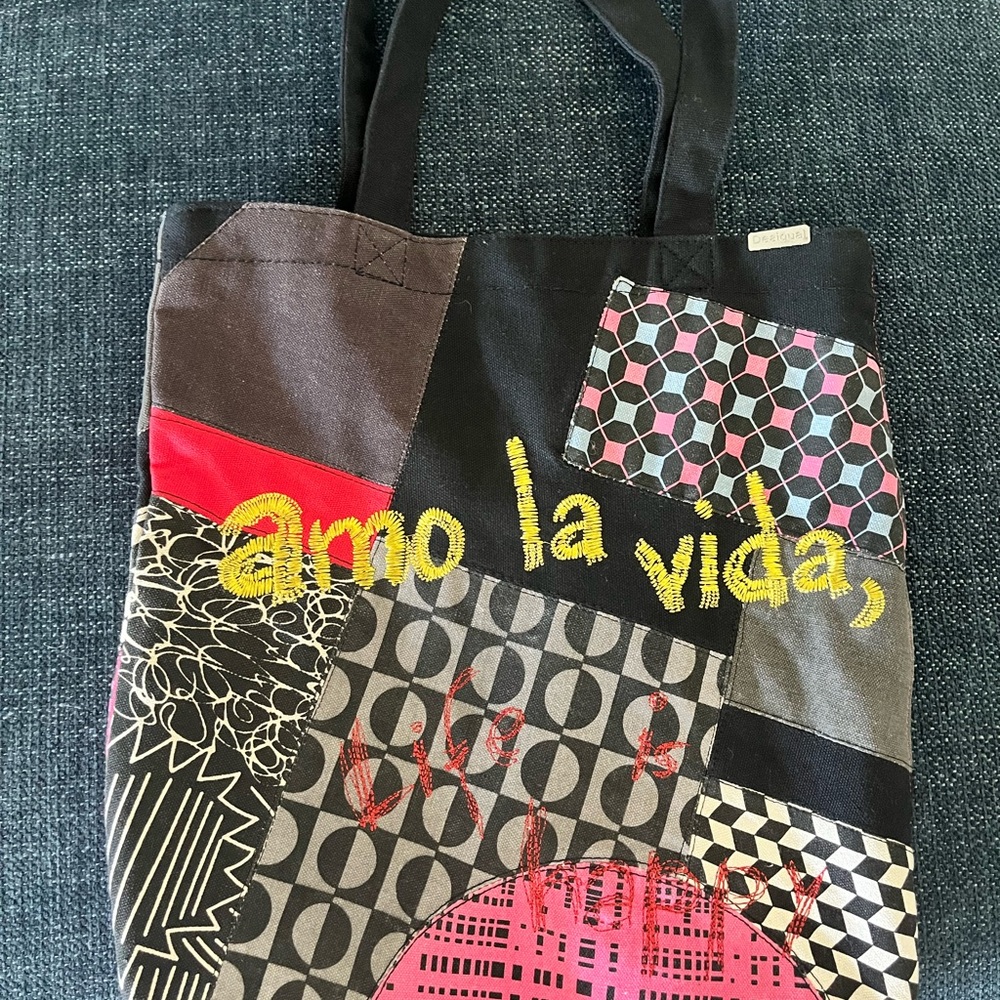 Desigual Patchwork Tote Bag - Multicolor